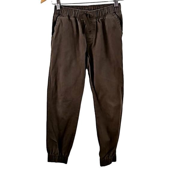 Excellent Beverly Hills Polo Club Boys Olive Green Jogger Pants Size 12 - Picture 2 of 5